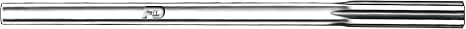 F&D Tool Company 27186 Chucking Reamers, High Speed Steel, Straight Flute, Fraction, Wire and Letter Sizes-1, 0.228 Decimal Equivalent, 1 1/2" Flute Length, 6" Overall Length