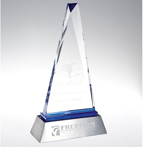 Blue Paramount Optical Crystal Award