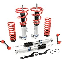 Adjustable Height Coilover Suspension Strut Lowering Kit, Mono-Tube Compatible with Benz C-Class RWD W206 00-07, with Benz CLK-Class W209 C209 A209 03-10 Shock