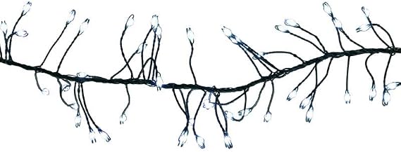 Celebrations Platinum LED Big Seed Cluster Pure White 250 ct String Christmas Lights 10 ft.