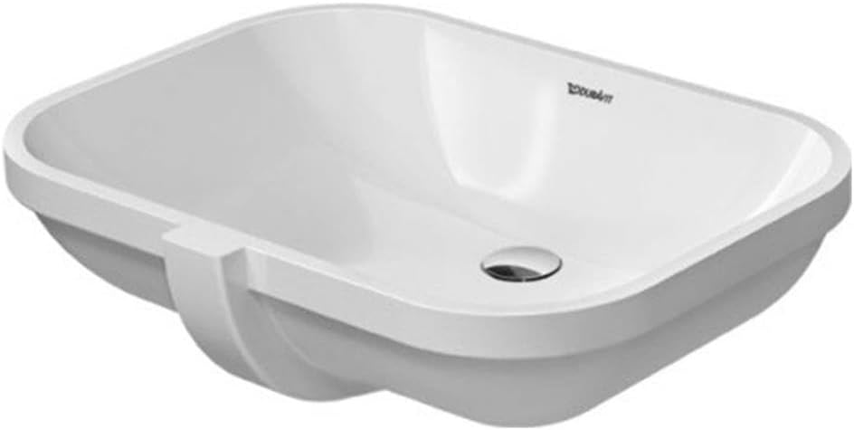 Duravit 0338560000 D-Code Bathroom Sink and Overflow White