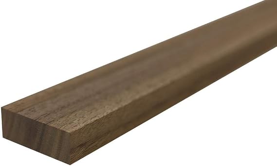 Pack of 4, Black Walnut Lumber Boards - 3/4" x 2", Best Hardwood Lumber for Cutting Boards (3/4" x 2" x 12")