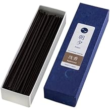 Asayu Japan Natural Low Smoke Agarwood Incense Sticks, Sample Size Japanese Incense for Evening Relaxation, Yoga, Meditation. Smokeless Incense with Less Irritation and Non-Toxic