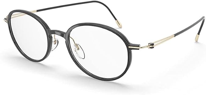 Eyeglasses Silhouette Lite Spirit Full Rim 2924 9020 Black Shiny/Gold 48/18/14