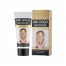 24K Gold Collagen Overnight Wrapping Face Mask Hydrating & Firming Peel-Off Collagen Face Mask for Elasticity, Radiance & Smooth Skin 2.12 fl.oz, Suitable for All Skin Types
