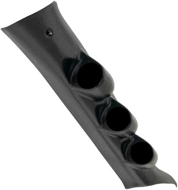 GlowShift Black Triple Pillar Gauge Pod Compatible with Chevrolet Chevy Silverado 2500HD 3500HD Duramax 2014-2019 - Complete Replacement - ABS Plastic - Mounts (3) 2-1/16" (52mm) Gauges