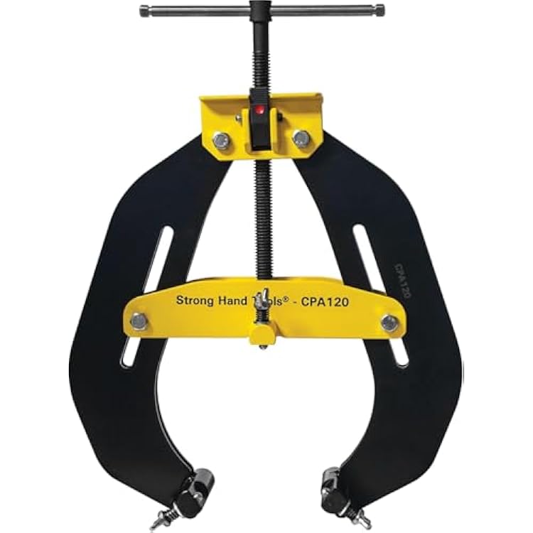 Strong Hand Tools, Pipe Alignment Clamp, Pipe Diameter Capacity: 4.5 - 12, Fit-Up Clamp, Quick Acting Screws, Stainless Steel Contact Adjustment Screws, CPA120