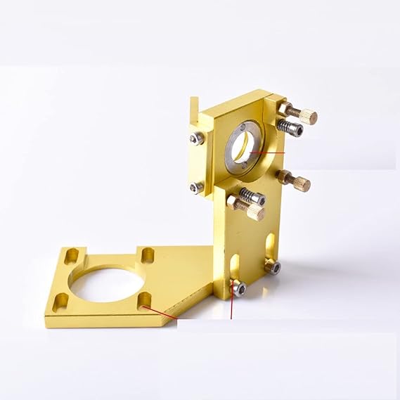 Startnow DIY CO2 Laser Head Set 12mm 18 Focus Lens & 20mm Mo Si Mirror Laser Integrative Mount Holder for 4060 K40 Laser Machine (12mm, 1st Mirror Mount)