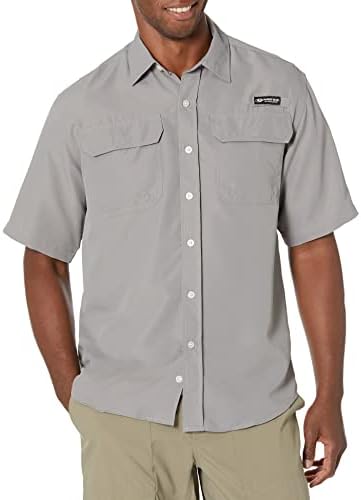 Mens Mossy Oak Short Sleeve Button Down Fishing Shirt