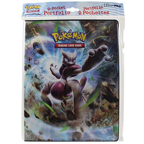 Ultra Pro Pokemon Card 9 Pocket Binder Album Portfolio Breakthrough Featuring Mega Mewtwo X & Y