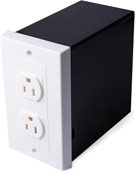 American Outlet Wall Safe Security Secret Hidden Box Covert Safe as the Socket in Plain Sight, Secures Jewelry, Valuables, Cash, Metal Shell, 6.7x6.7x3.9 Inches