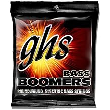 GHS Strings - Medium Scale - 4-String Electric Bass Boomer Strings - 3140 SET - Medium Light, 45-100
