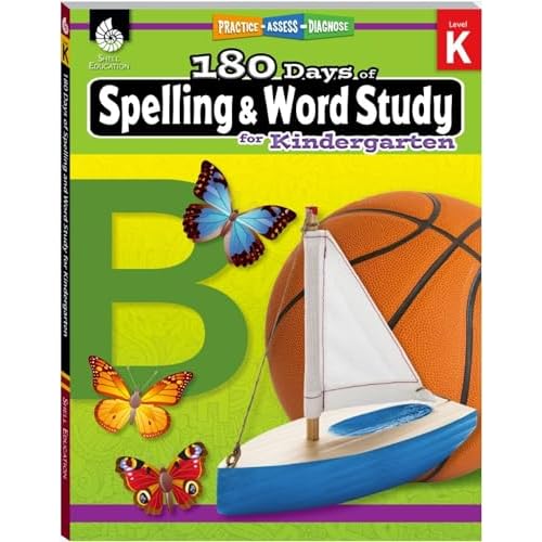 180 DaysTM: Spelling and Word Study for Kindergarten: Practice, Assess, Diagnose Paperback January 2, 2019
