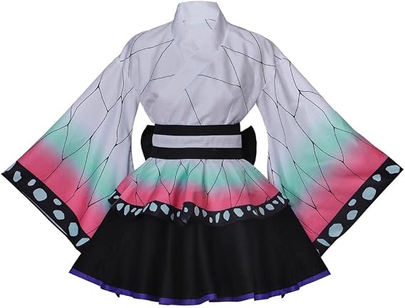 Anime Kochou Shinobu Kimono Cosplay Costume Halloween Outfit Suit for Women