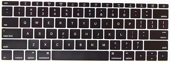 Replacement Keyboard Keycaps Keys,Full Set of US Keycaps QWERTY Fit for MacBook Pro 13/15" Model A1706 A1707 A1708 2016-2017 Year Fif for MacBook 12" Model A1534 2017 Year EMC 3099