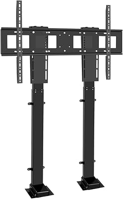 Motorized TV Mount for 55-120 Inch TVs, Telescopic Electric TV Lift with Auto Lifting, Height Adjustable, with Remote