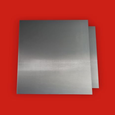 Steel Sheet Metal, 20 Gauge, Easy Forming and Shaping for DIY Projects, 0.030" Thick (2, 18 x 18)