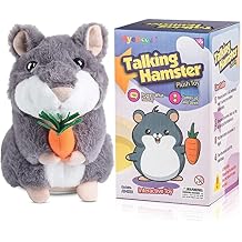 Ayeboovi 2 3 4 5 Year Old Girl Gifts Toy Talking Hamster Repeats What You Say, Interactive Fun Autism Toys for Ages 2-4 5-7 Boys Girls Kids Toddler