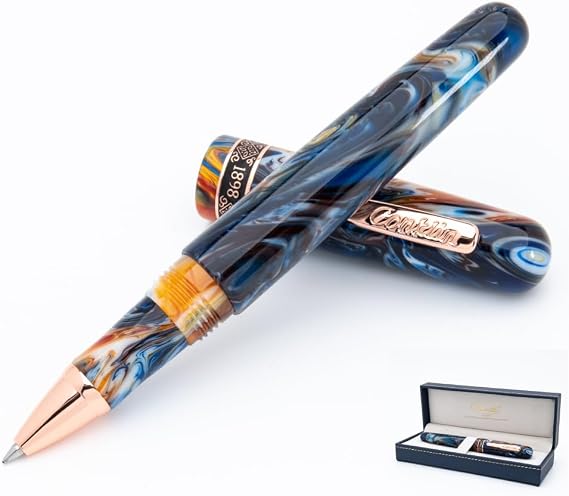 Conklin 1898 Rollerball Pen, Misto Orange | Luxury Resin Pen with Smooth Writing | Great Gift for Professionals and Pen Collectors
