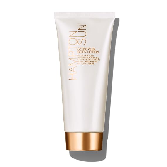 Hampton Sun After Sun Body Lotion 6.7 oz | Hydrating & Firming Moisturizer with Hyaluronic Acid & Cocoa Butter | Soothes, Nourishes & Prolongs Sun-Kissed Glow | Lightweight, Smooth Finish Formula