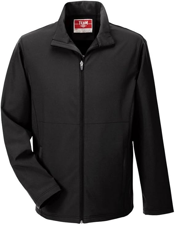 Team 365 Mens Leader Soft Shell Jacket (X-Large, Black)