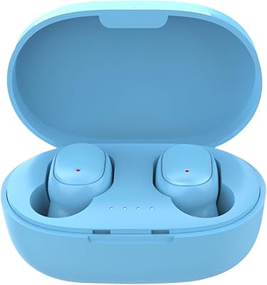 Blue Bluetooth Headphones - Wireless Earbuds - in-Ear Design Earphones - Ear Buds Headset, Hi-Fi Sound Quality, CVC6.0 Noise Cancelling, IPX4 Waterproof, for Bussiness Sport Travel