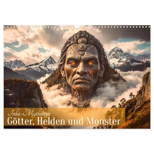 Inka-Mythologie - Gotter, Helden und Monster Wandkalender 2026 DIN A3 quer, CALVENDO Monatskalender
