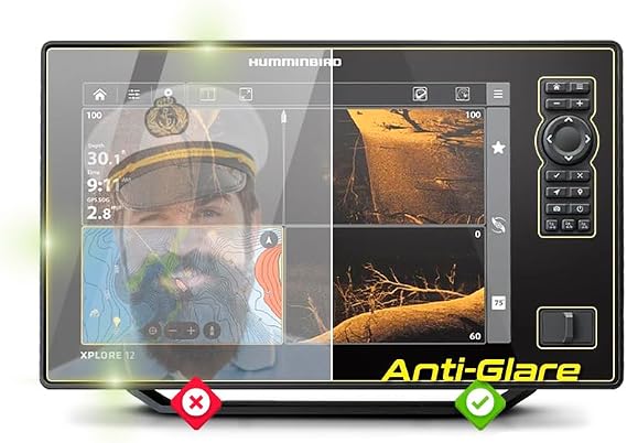IPG Anti-Glare Made for XPLORE 12 CMSI+ Fish Finder Display Matte Finish Screen Protector Film, Perfect for Outdoor Use for Xplore12
