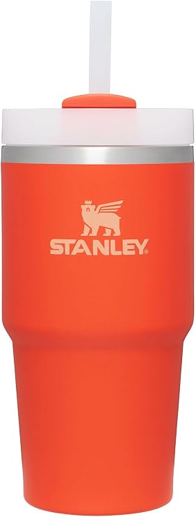 STANLEY Quencher H2.0 Tumbler with Straw 20 oz | Flowstate 3-Position Lid | Cup Holder Compatible for Travel | Insulated Stainless Steel Cup | BPA-Free | Tigerlily