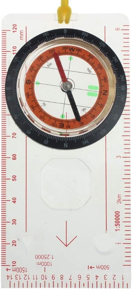 Outdoor Camping Directiol Cross-Country Race Hiking Special Compass Baseplate Ruler Map Scale Compass Night Bussola
