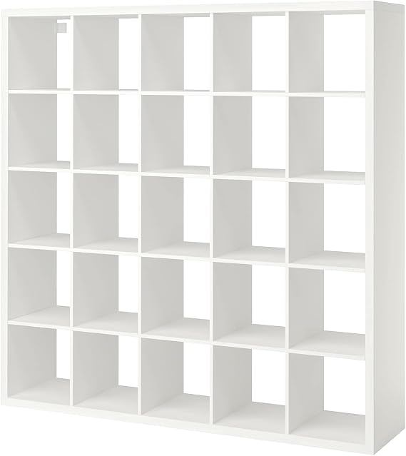 IKEA Kallax 5 x 5 Bookshelf Storage Shelving Unit Bookcase WHITE NEW Rep Expedit