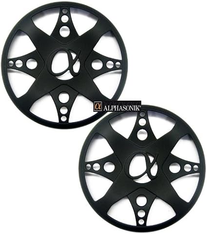Alphasonik PGR06RB 6.5" Black Excursion Grilles Pair