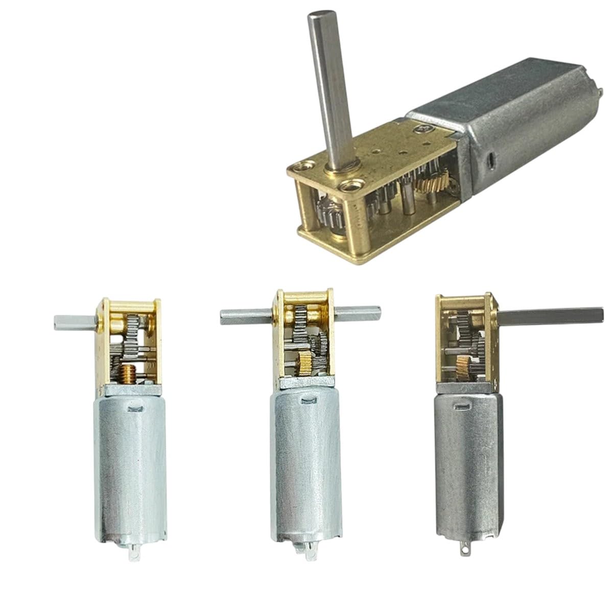 Dc3V 6V 12V 1218-050 Mini 050 Gear Motor SingleDualLong Shaft 4Rpm-381Rpm Slow Speed High Torque Wormall Metal Gearbox Motor