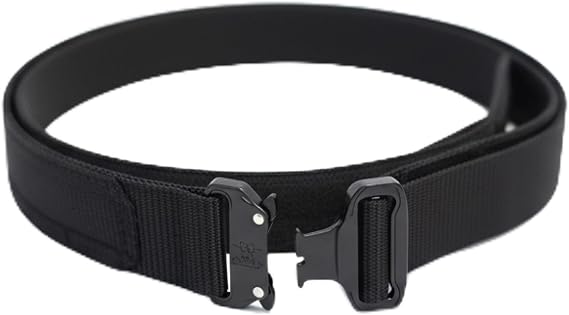 1.75" Heavy Duty Tactical Belt for Men, Inner & Outer Nylon Web Quick Release Cobra Buckle, Work Hiking EDC Rigger