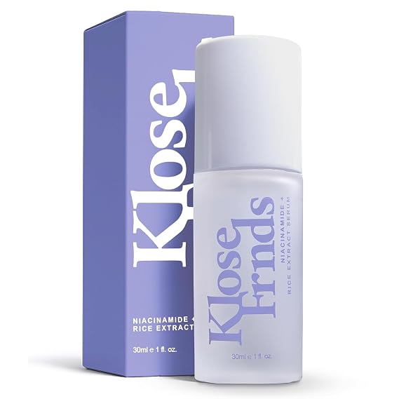 Niacinamide & Rice Extract Facial Serum Hydrating Glow Face Serum with Hyaluronic Acid, Centella, and Licorice for Smooth Texture, Daily Radiance, and Healthy Skin Barrier Support - 1 fl oz