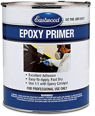 Eastwood White DTM Epoxy 1:1 Mixing Steel Aluminum Primer Sealer Quarts