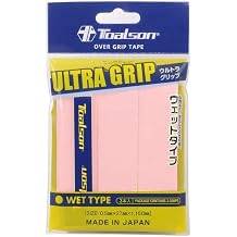Toalson Ultra Grip Over Grip 3 Pack (Made in Japan) 0.5mm Thick (Pink)