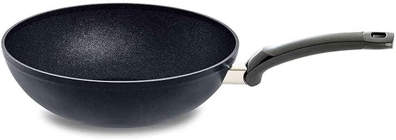Fissler adamant Aluminum Frypan (11) Wok-Pan, coated, non-stick, scratch-resistant - induction, black (157-805-28-100/0)