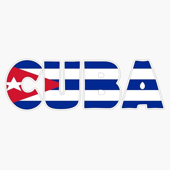 Cuba Decal Vinyl Bumper Sticker 5"