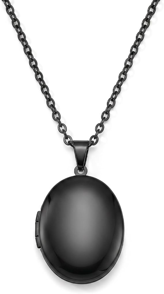 PHOCKSIN Customized Photo Locket Necklaces for Women Personalised Love Heart Necklace for Girls Silver Heart Locket Necklace for Women