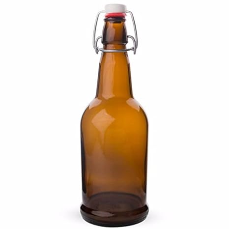 Brewcraft HOZQ8-1232 Amber Ez Cap Bottles, 16 oz. (Pack of 12)