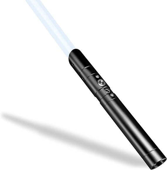 Lightsaber Rechargeable 7 RGB Color Metal Hilt With Sound Mode Black