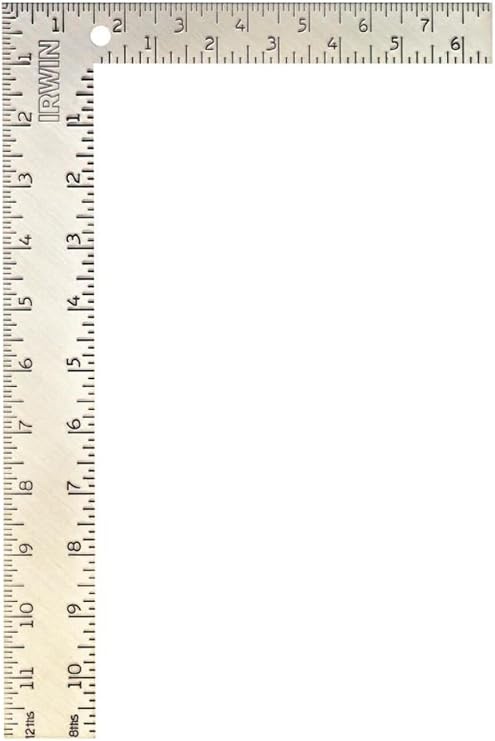 IRWIN Tools Carpenter Square, Steel, 8-Inch by 12-Inch (1794462), Silver