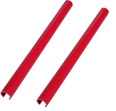 X AUTOHAUX Pair Front Grille Trim Strips Cover Grille Insert Trims Grill Strip Decoration Red for BMW 1 2 3 4 Series