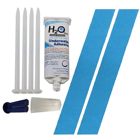 H2O Non Slip Underwater Treads Kit - 2" x 24" (Blue)