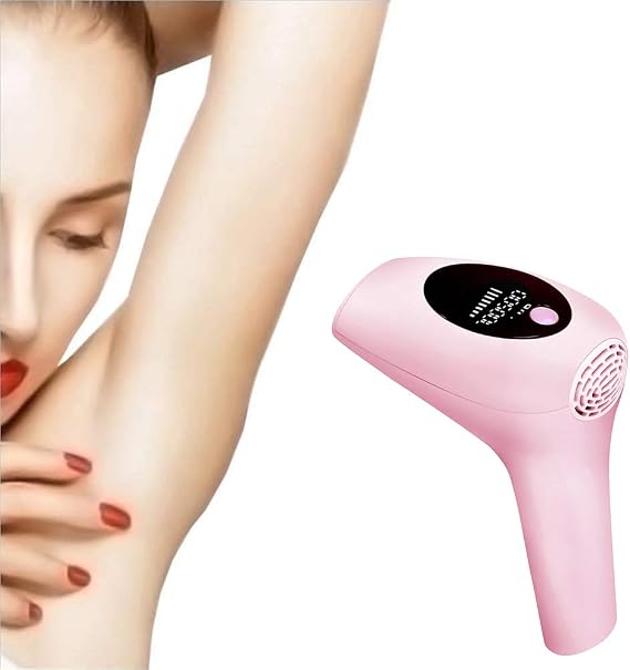 Laser Hair Removal 900000 Flashes Permanent IPL Hair Removal for Home Use Painless Hair Remover for Women and Men Lips Arm Armpit Leg Pubic Pink