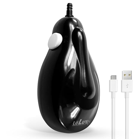 LeLuv eGrip Handheld Electric Vacuum Handle - USB Rechargable - Black