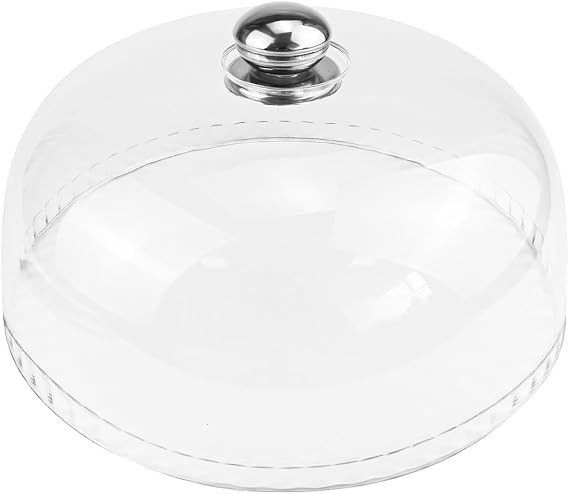 10 Inch Round Clear Cake Dome Plastic Cake Cover Acrylic Cake Stand Cover Food Tent Dessert Pastry Cover for Home Kichen Candy, Dessert, Parfait, Jam
