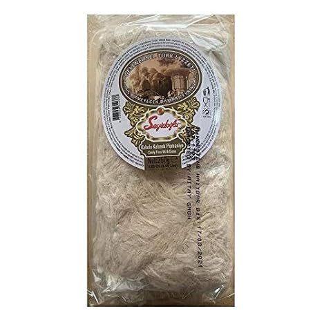 THT Pismaniye, Candy floss with pistachos (Sweet), Turkish Cotton Candy, Traditional Halva, Tel Halva Pistachio, Halvah Helva Pismaniye Dessert, (Pistachio) Halal By Seyitoglu 8.8 oz (250grI)