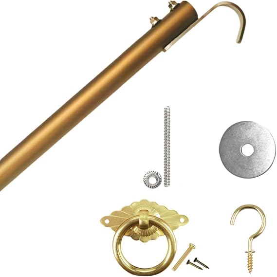 Attic Ladder Pull Down System | Attic Stair Pull Down kit Hook 51.7 Inch Extension Pole Designed to Replace Traditional Attic Ropes